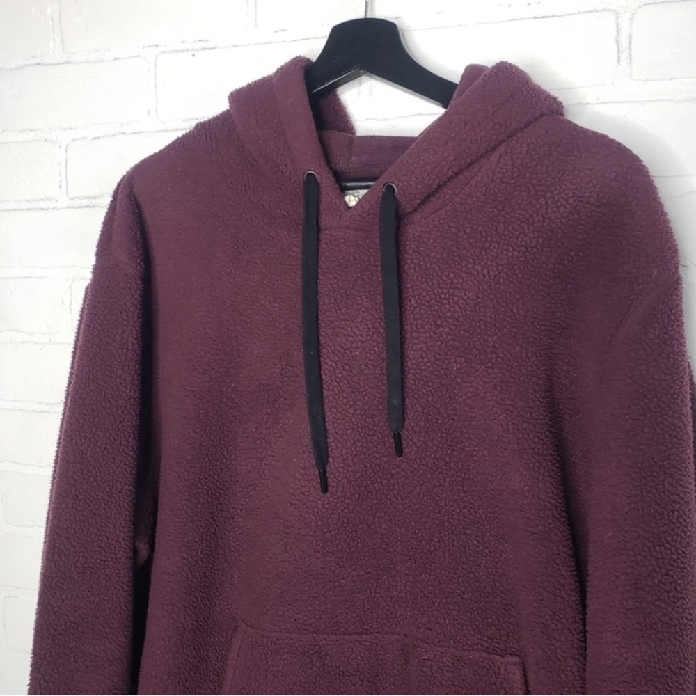 Outerknown fleece hoodie - burgundy - Picture 2 of 6